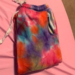 Rainbow Tie Dye sweat pants